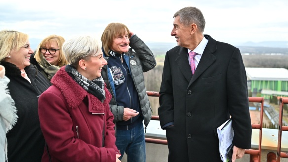 Premiér Babiš v Litvínově jednal o podpoře projektů na rozvoj města či financování škol, 30. ledna 2020.