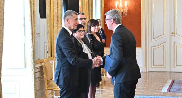 Jmenování nových členů vlády na Pražském hradě, 30. dubna 2019.