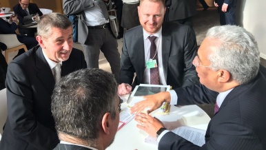 Předseda vlády Anrej Babiš jednal s předsedou vlády Portugalska panem Antóniem Santosem da Costou, 25. ledna 2018.