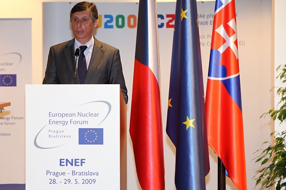 Projev premiéra na Evropském jaderném energetickém fóru / Speech by the Prime Minister Jan Fischer, European Nuclear Energy Forum (ENEF), 29.5.2009