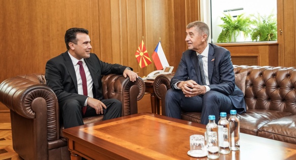 Premiér Andrej Babiš navštívil Republiku Severní Makedonie, s předsedou vlády jednal o podpoře vstupu země do EU.