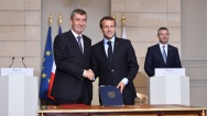 S francouzským prezidentem Macronem podepsal premiér Babiš Akční plán česko-francouzského strategického partnerství