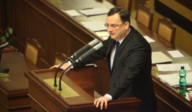 Předseda vlády Petr Nečas, PSP ČR
