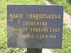 Pamětní deska na pražském Klárově připomína oběť M. Charouskové