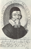 Portrét Jana Amose Komenského od J. Glouera.