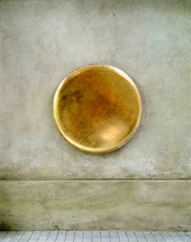 Jindřich Zeithamml - Sluneční, 2007, mdf, plátkové zlato, stříbro