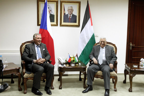 Palestina, Ramaláh – Setkání s prezidentem palestinské samosprávy Mahmúdem Abbásem/Meeting with President of the Palestinian Authority Mahmoud A