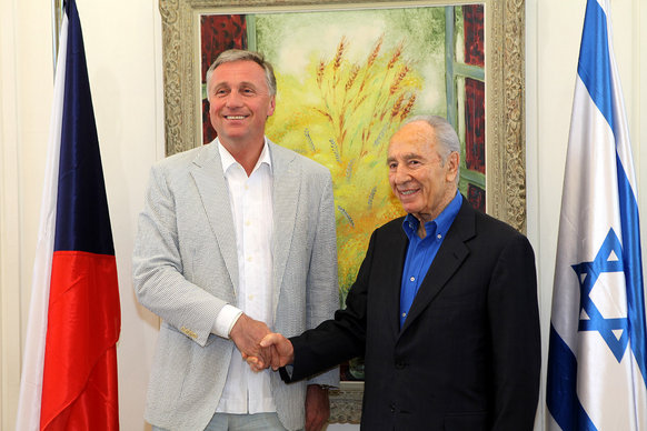 Jerusalem, setkání s Šimonem Peresem, 24. dubna 2009/Jerusalem, meeting with Simon Peres, April 24 2009