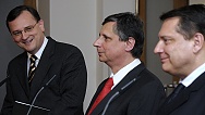 Premiér Jan Fischer se sešel s lídry ODS a ČSSD, 1.4.2010
