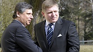 Premiér Jan Fischer jednal se svým slovenským protějškem Robertem Ficem, 30. 3. 2010