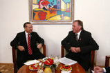 Premiér Mirek Topolánek a turecký premiér Recep Tayyip Erdogan