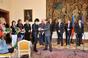 Setkání premiéra Bohuslava Sobotky s českými olympioniky v Hrzánském paláci 26. března 2014.