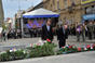 Předseda vlády Bohuslav Sobotka uctil v Plzni v úterý 6. května památku padlých ve druhé světové válce.