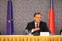 Premiér Petr Nečas, konference k problematice dluhové krize a dopadům na Českou republiku, 25. října 2011