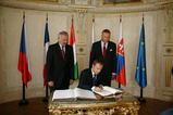 Jednání předsedů vlád zemí Visegrádské skupiny s prezidentem Francouzské republiky N. Sarkozym
