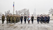 Poděkování předsedy vlády armádě na slavnostním nástupu na Vítkově 