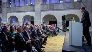 Premiér Petr Fiala vystoupil s projevem na výročním zasedání Východního výboru německého hospodářského svazu v Berlíně, 8. června 2022.