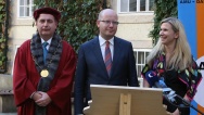 Premiér Bohuslav Sobotka zahájil ve čtvrtek 29. září 2016 v Akademii múzických umění v Praze nový akademický rok 2016/2017.
