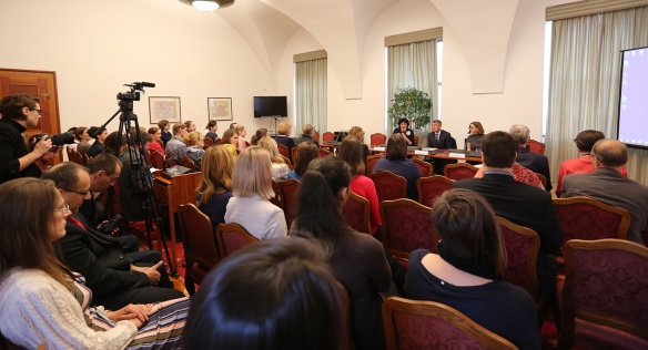 Premiér Andrej Babiš se zúčastnil konference Rodičovství, péče a vědecká profese: současnost a budoucnost!, 10. října 2019.