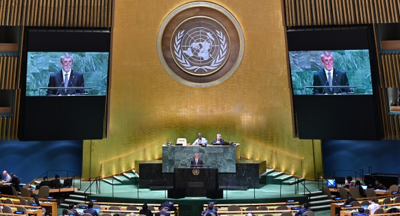 General debate of the 74th Session of the General Assembly of the UN in New York, 25 September 2019.