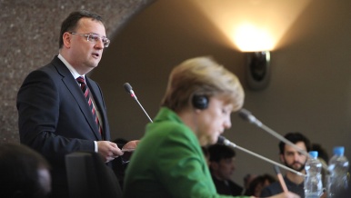 Přednáška premiéra Petra Nečase na Právnické fakultě Univerzity Karlovy, 3. dubna 2012