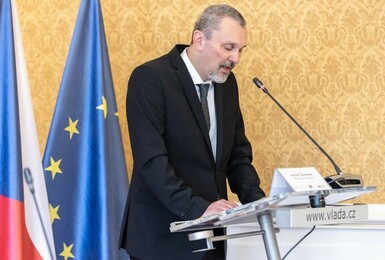 Ministr pro legislativu a předseda Legislativní rady vlády Michal Šalomoun, Lichtenštejnský palác, 10. 3. 2023