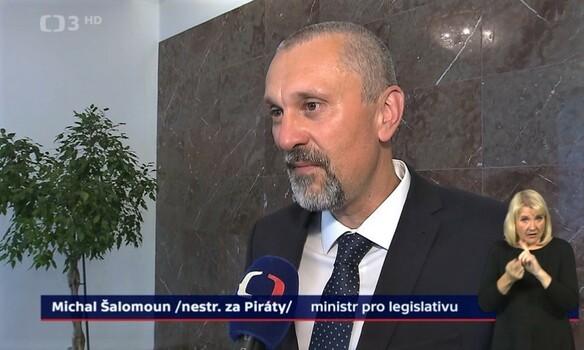 Ministr pro legislativu Michal Šalomoun