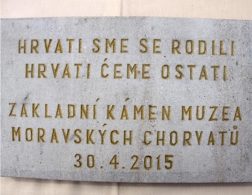 Položení základního kamene Muzea moravských Chorvatů v Jevišovce