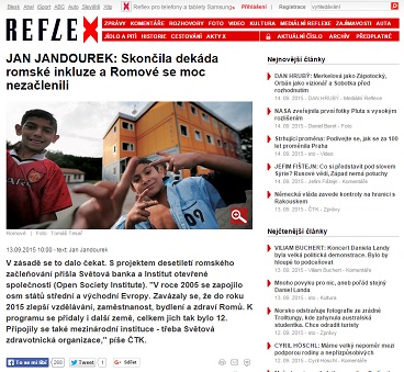 Reflex.cz: JAN JANDOUREK: Skončila dekáda romské inkluze a Romové se moc nezačlenili