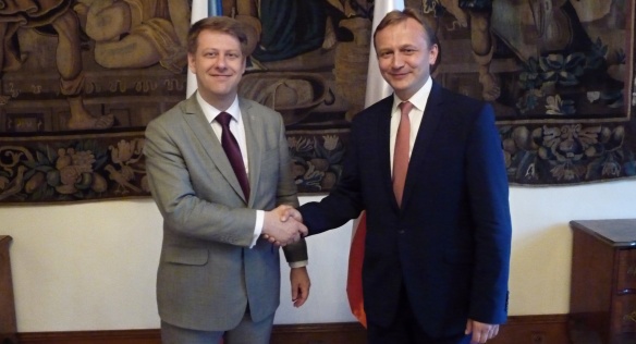 Státní tajemníci pro evropské záležitosti Tomáš Prouza a Piotr Serafin.