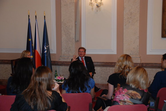 Setkání ministra pro evropské záležitosti s novináři z USA