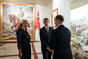 Premiér Andrej Babiš s chotí Monikou na prohlídce muzea věnovaného Atatürkově životu, 3. září 2019.