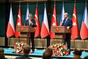 Tisková konference tureckého prezidenta Recepa Tayyipa Erdoğana a českého premiéra Andreje Babiše, 3. září 2019.