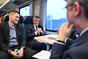 Na návštěvu Středočeského kraje vyrazil premiér Andrej Babiš vlakem Českých drah, 25. února 2020.