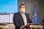 The First Deputy Prime Minister and Minister of the Interior J. Hamáček spoke at a press conference, 1 March 2021.
