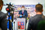 Premiér Andrej Babiš po příletu do Bruselu poskytl komentář přítomným zástupcům médií, 24. června 2021.