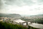 Z Větruše je krásný výhled na údolí Labe i na samotné Ústí nad Labem, 29. září 2021.