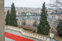 Výhled z Kramářovy vily na Strakovu akademii, 3. února 2022.