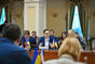 Jan Lipavský hovoří na jednání obou vlád v Kyjevě, 31. října 2022.