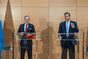 Po konci jednání se uskutečnila tisková konference premiéra Fialy a ministerského předsedy Bavorska Södera, 9. května 2023.