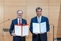 Premiér podepsal s ministerským předsedou Söderem memorandum o posílení spolupráce v oblasti letectví a vesmíru, 9. května 2023.