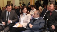 Předseda vlády se zúčastnil slavnostního vyhlášení výsledků 19. ročníku soutěže o Cenu VVZPO za publicistické práce, 10. prosince 2012