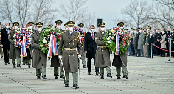 Na pražském Vítkově proběhla oslava Dne válečných veteránů, 11. listopadu 2021.