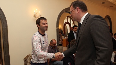 Prime Minister Petr Nečas met our successful paralympians, 14 September 2012