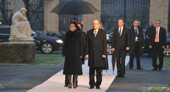 Premiér Bohuslav Sobotka se v úterý 2. prosince 2014 setkal s předsedkyní vlády Polské republiky Ewou Kopacz.