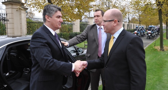 On Tuesday 11 November 2014, Prime Minister Bohuslav Sobotka met the Prime Minister of the Republic of Croatia, Zoran Milanović.