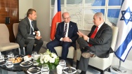 Předseda vlády Bohuslav Sobotka jednal s předsedou vlády Státu Izrael Benjaminem Netanyahuem, 19. července 2017.