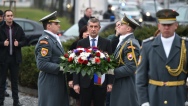 Premier Babiš honoured the memory of T.G.Masaryk and M.R. Štefánik by laying wreaths at their memorials in Bratislava, 05 January 2018.