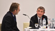 Prime Minister Andrej Babiš met in Brussels with Czechs working in EU institutions, 21 March 2018.