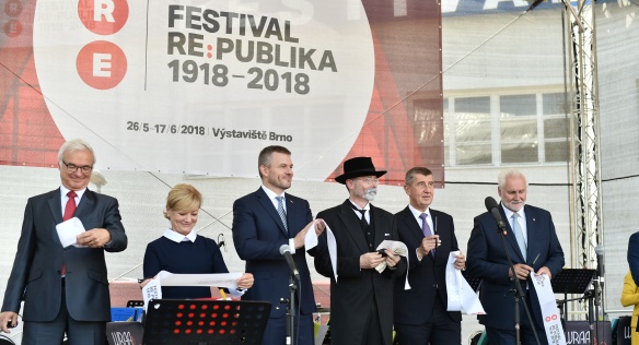 Slavnostní zahájení festivalu Re:publika na Brněnském výstavišti, 26. května 2018.